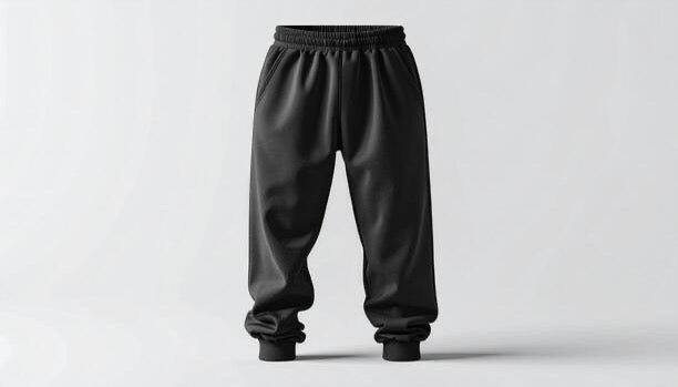 Men's Sweat Pants in black, designed for comfort and style for workout or casual wear.