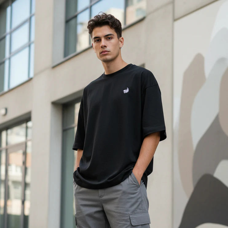 Oversized Terry-Knit Premium T-Shirt | 260 GSM Cotton-Blend Unisex Tee | neomarketshop