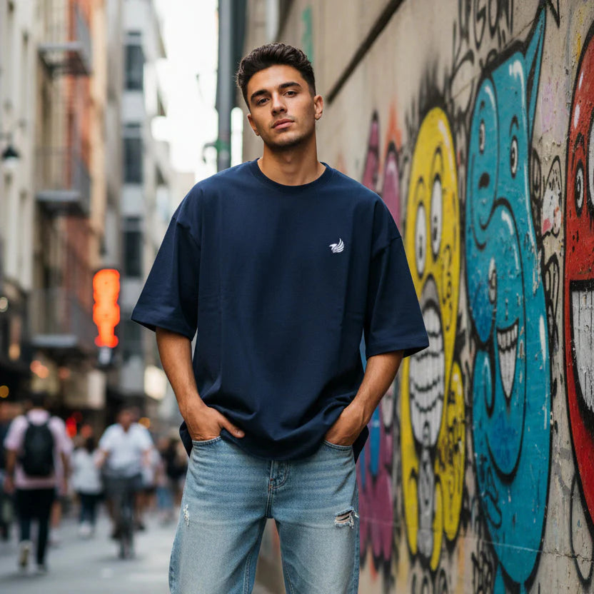 Oversized Terry-Knit Premium T-Shirt | 260 GSM Cotton-Blend Unisex Tee | neomarketshop