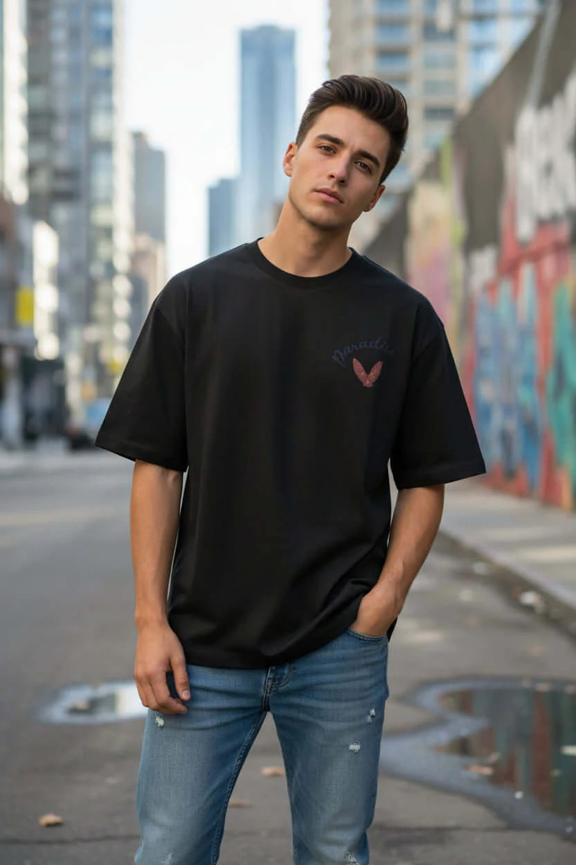 Urban Drift – Men’s 180 GSM Oversized Cotton T-Shirt