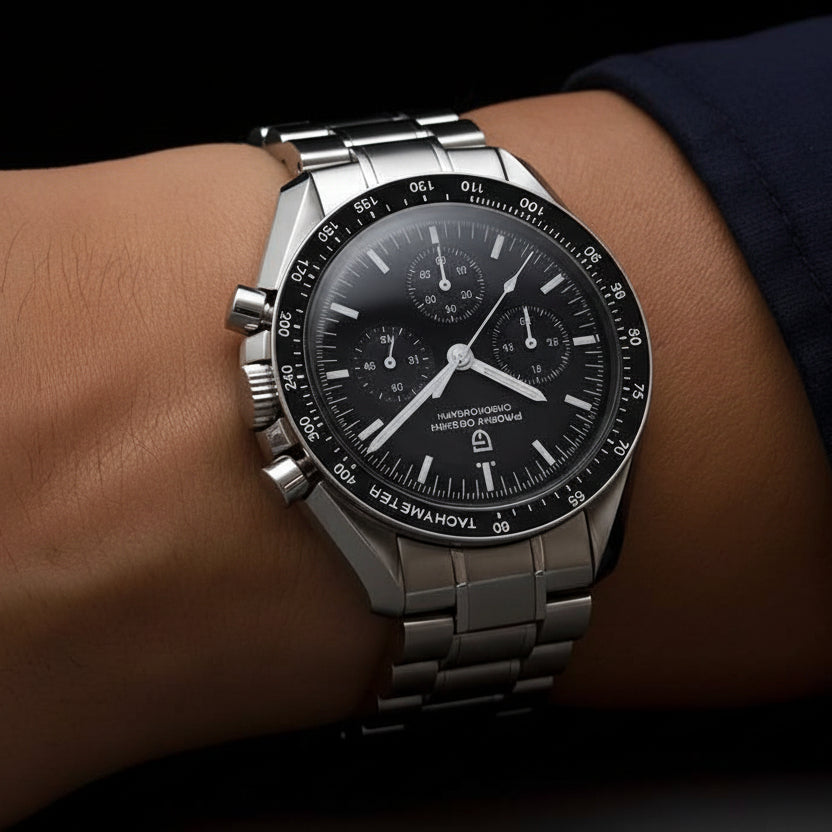 Men Silver Stainless Steel Strap Watch – Premium classic timepiece with elegant design, durable build, and precise movement.