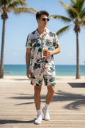 Men’s Casual Vacation Printed Shirt & Shorts Co-ord Set (2 Pcs Set) | neomarketshop