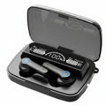 M19 Bluetooth 5.1 TWS Earbuds – Wireless stereo earphones in black with clear sound, long battery, and comfy fit.