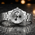 Analog Stylish Watch for Men – Unique design with stainless steel strap, elegant, durable, and comfortable timepiece.