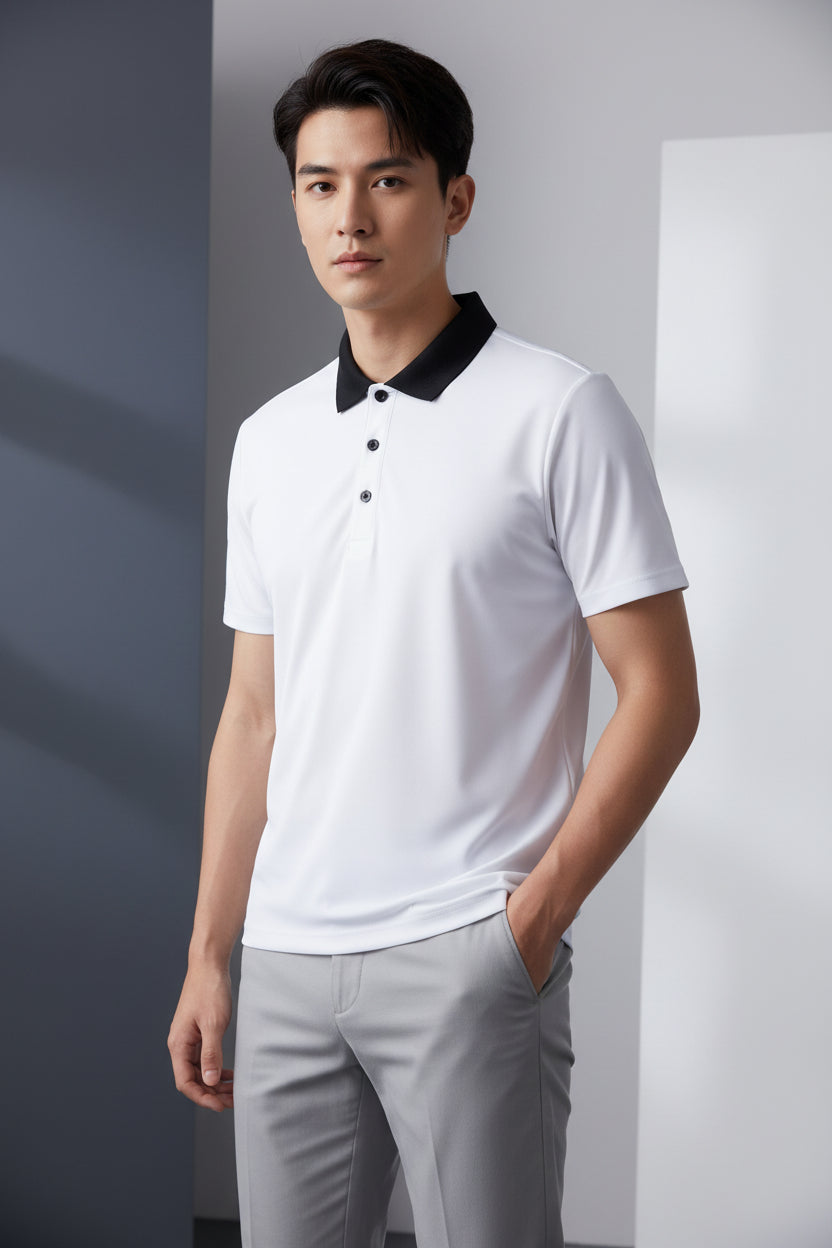 Men’s Poly Cotton Solid Polo T-Shirts – Pack of 4 | Regular Fit | neomarketshop