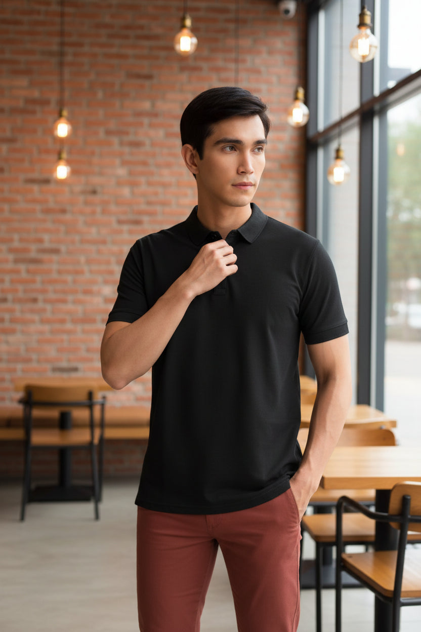 Men’s Poly Cotton Solid Polo T-Shirt – Pack of 3 | Regular Fit | neomarketshop