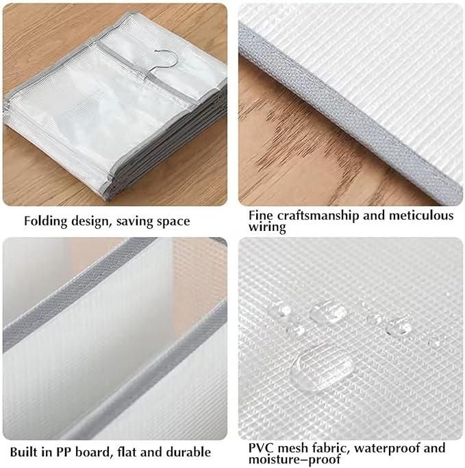 Hanging Closet Foldable Organizer with 6 Slots for clothes, accessories, and efficient space-saving storage