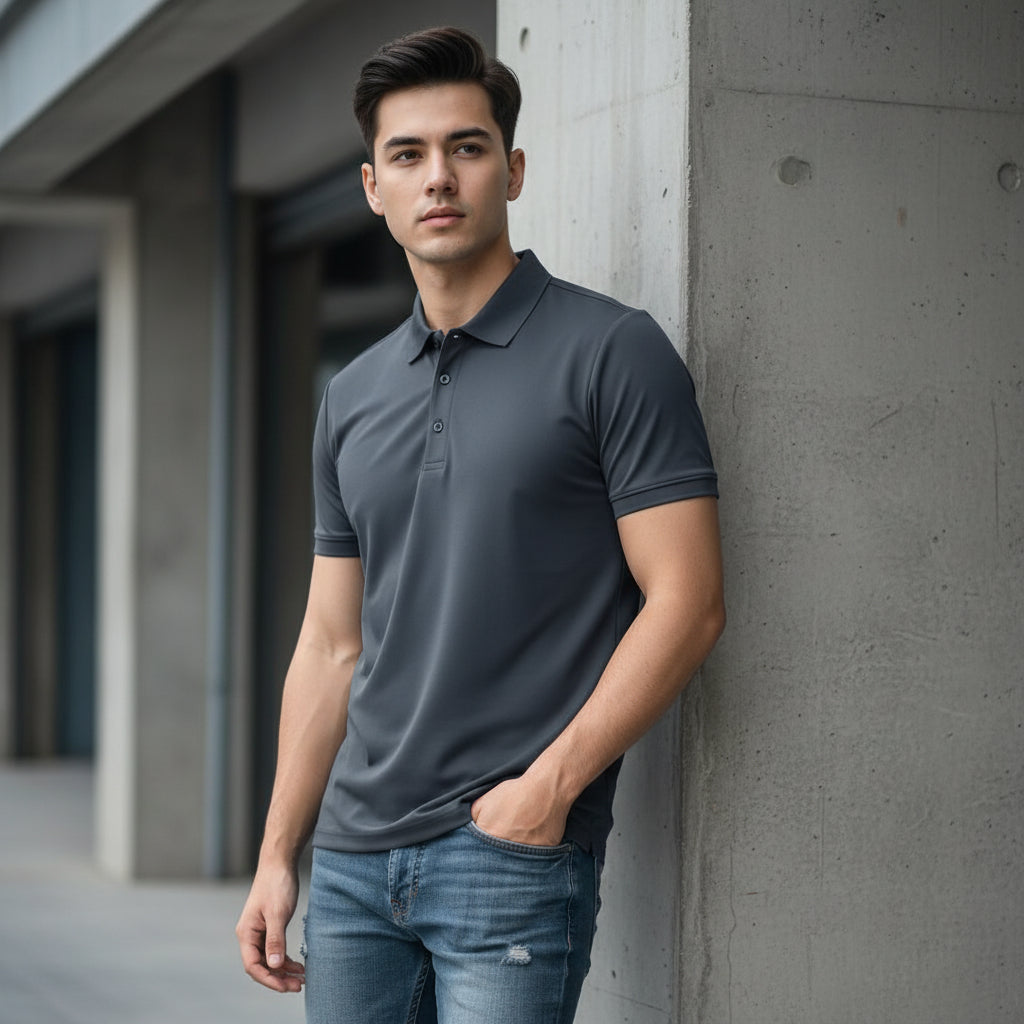 Men’s Poly Cotton Solid Polo T-Shirts – Pack of 4 | Regular Fit | neomarketshop