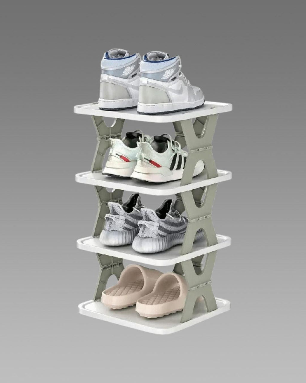 4 Layer Shoes Organizer Rack for storing and organizing shoes efficiently, perfect for home closets and entryways