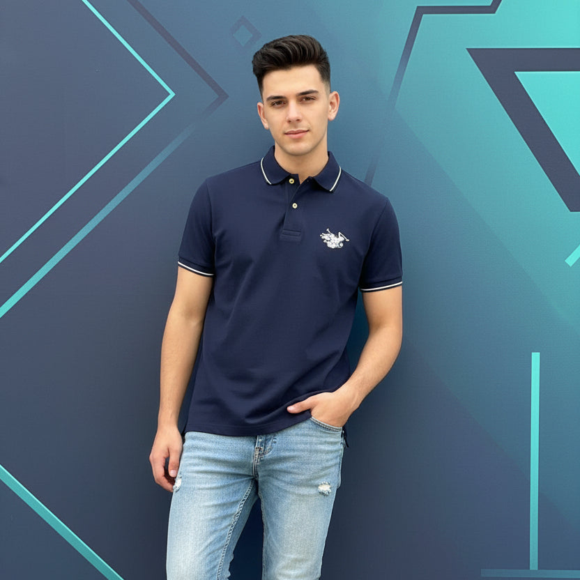 Men’s Solid Matty Polo Neck T-Shirt – Pack of 4 | Regular Fit | neomarketshop