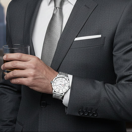 Titan Men's Analog Watch – Classic and stylish stainless‑steel analog watch for men with a refined design that suits both formal and everyday wear. Durable build with quartz movement and easy‑to‑read dial for timeless elegance, perfect as a gift or person