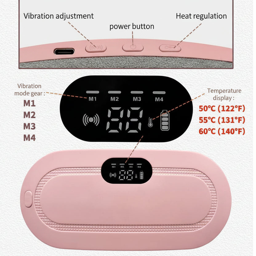 Portable Cordless Heating Pad Warm Palace Belt for Women and Girls for soothing warmth and pain relief at home or on the go