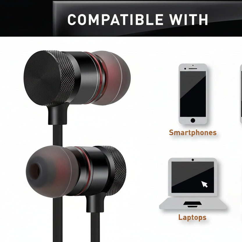 Wireless Bluetooth Stylish Look Neckband