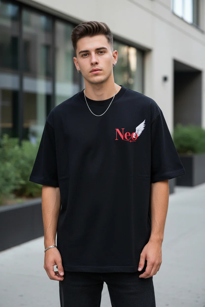 NEO PUFF PRINTED– MEN’S 180 GSM OVERSIZED COTTON T-SHIRT | neomarketshop
