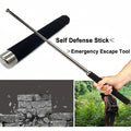 Self Defence Tactical Rod – Heavy metal, extendable, black rod for personal safety, protection, and easy portability.