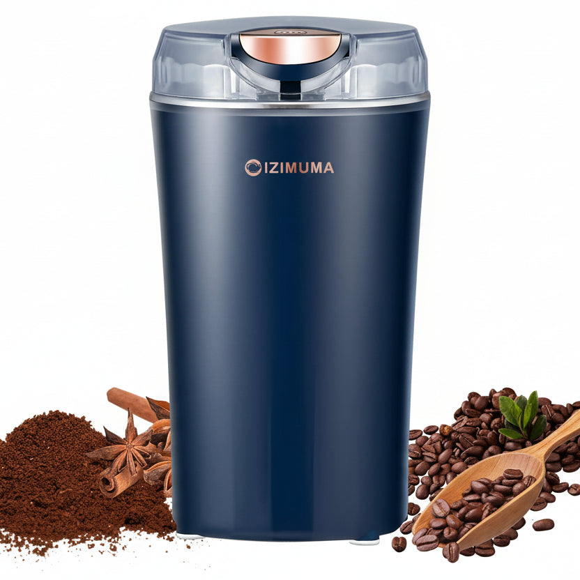 Electric Coffee Grinder with stainless steel blades for fast and efficient coffee grinding at home or office