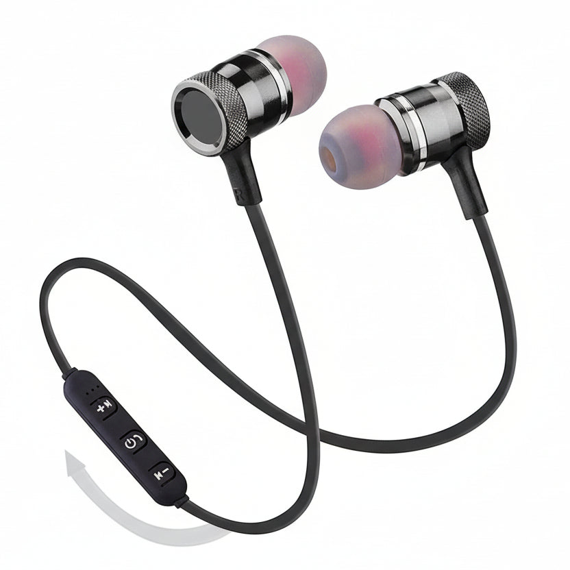 Wireless Bluetooth Stylish Neckband – Comfortable, long-lasting earphones with premium sound and modern design.