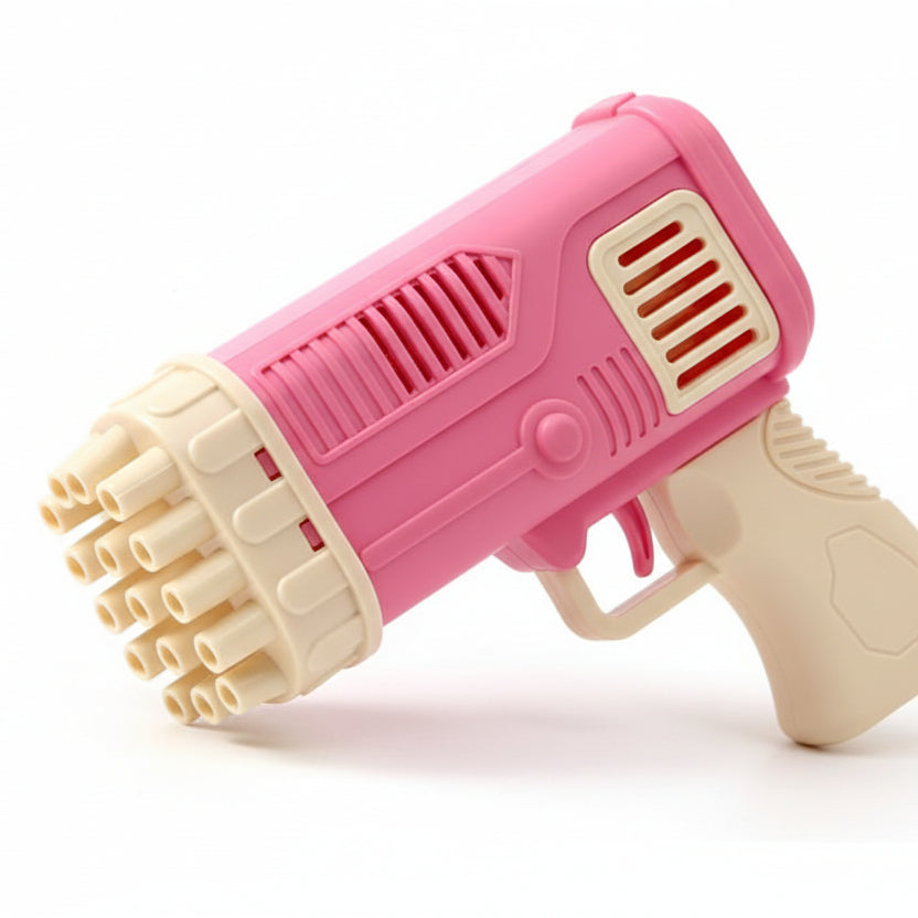 Bubble Gun Machine Kids Automatic Soap Bubble Blower with easy operation for fun outdoor and indoor play