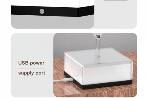 3D 360 Rotating Square Night Light | neomarketshop