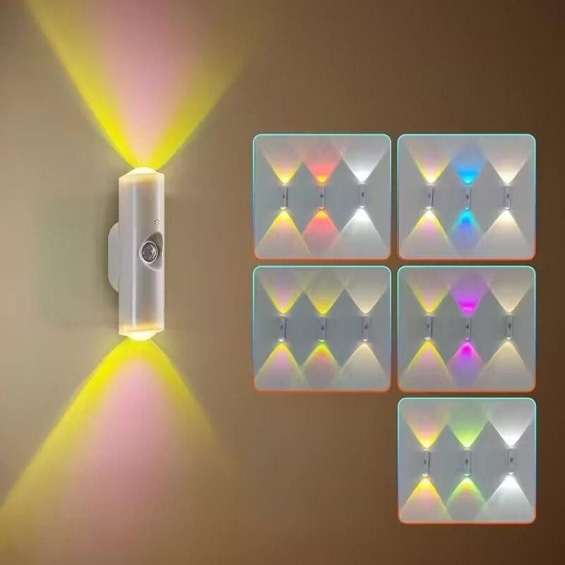 Up & Down Lit Hill Shape Sensor LED Wall Lights | neomarketshop