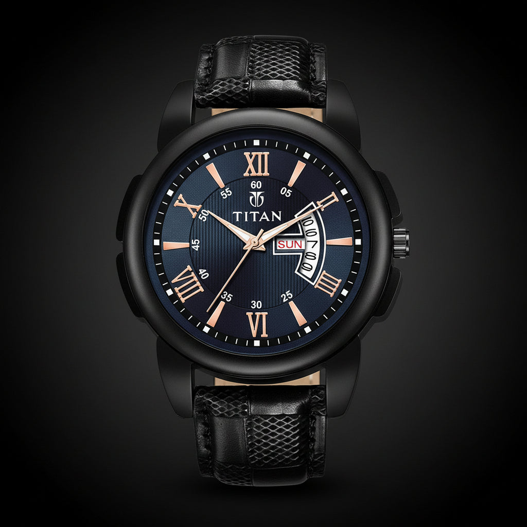 Analog Stylish Watch for Men – Unique design timepiece with casual elegance, durable build, and comfortable leather strap.