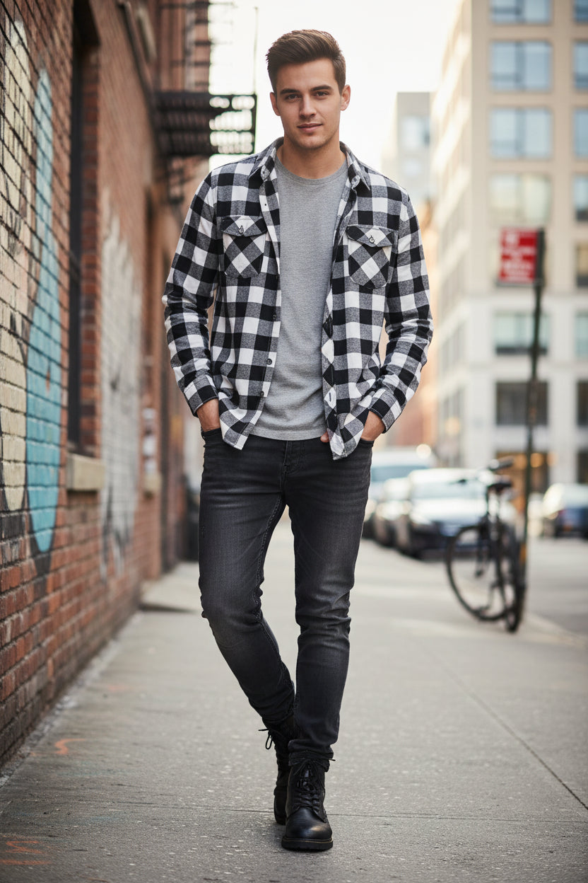 Men’s Checkered Casual Shirts – Pack of 3 | Regular Fit Cotton Blend | neomarketshop