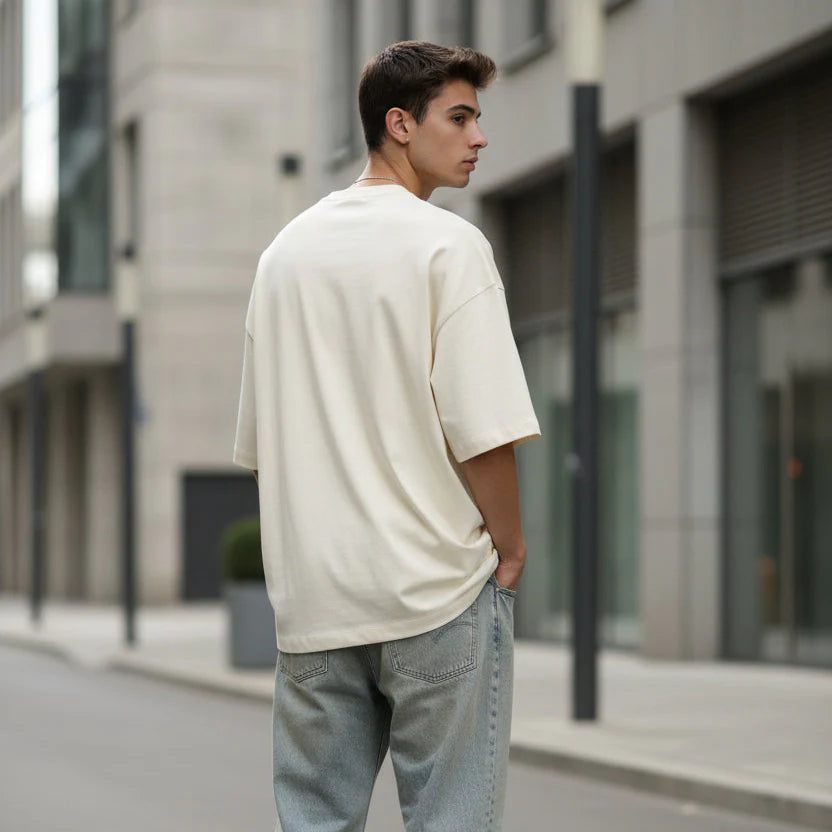 Oversized Terry-Knit Premium T-Shirt | 260 GSM Cotton-Blend Unisex Tee | neomarketshop