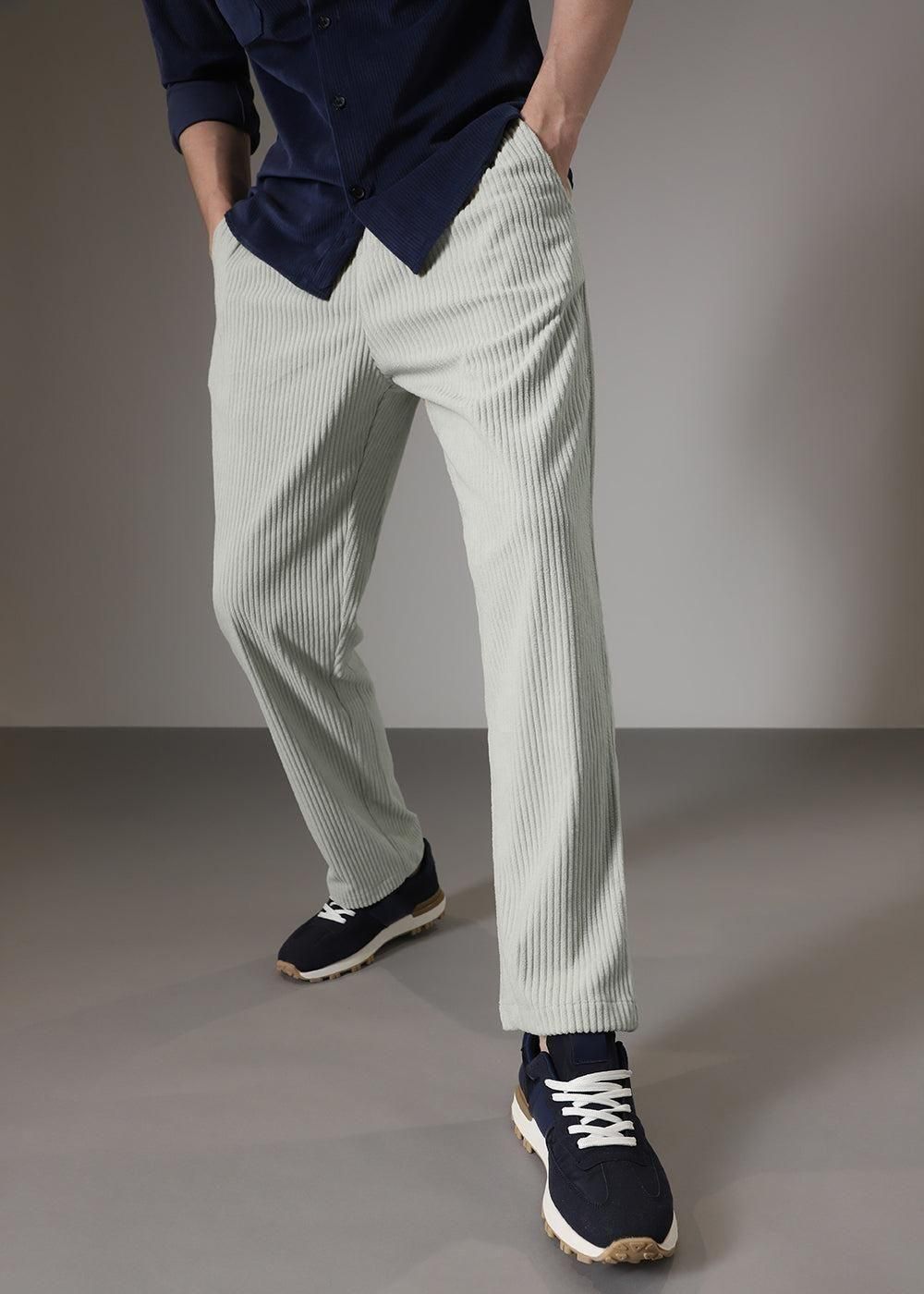 Men’s Caudray Fabric Stylish Casual Pants – Grey pants with comfortable fit, durable fabric, and trendy everyday wear.