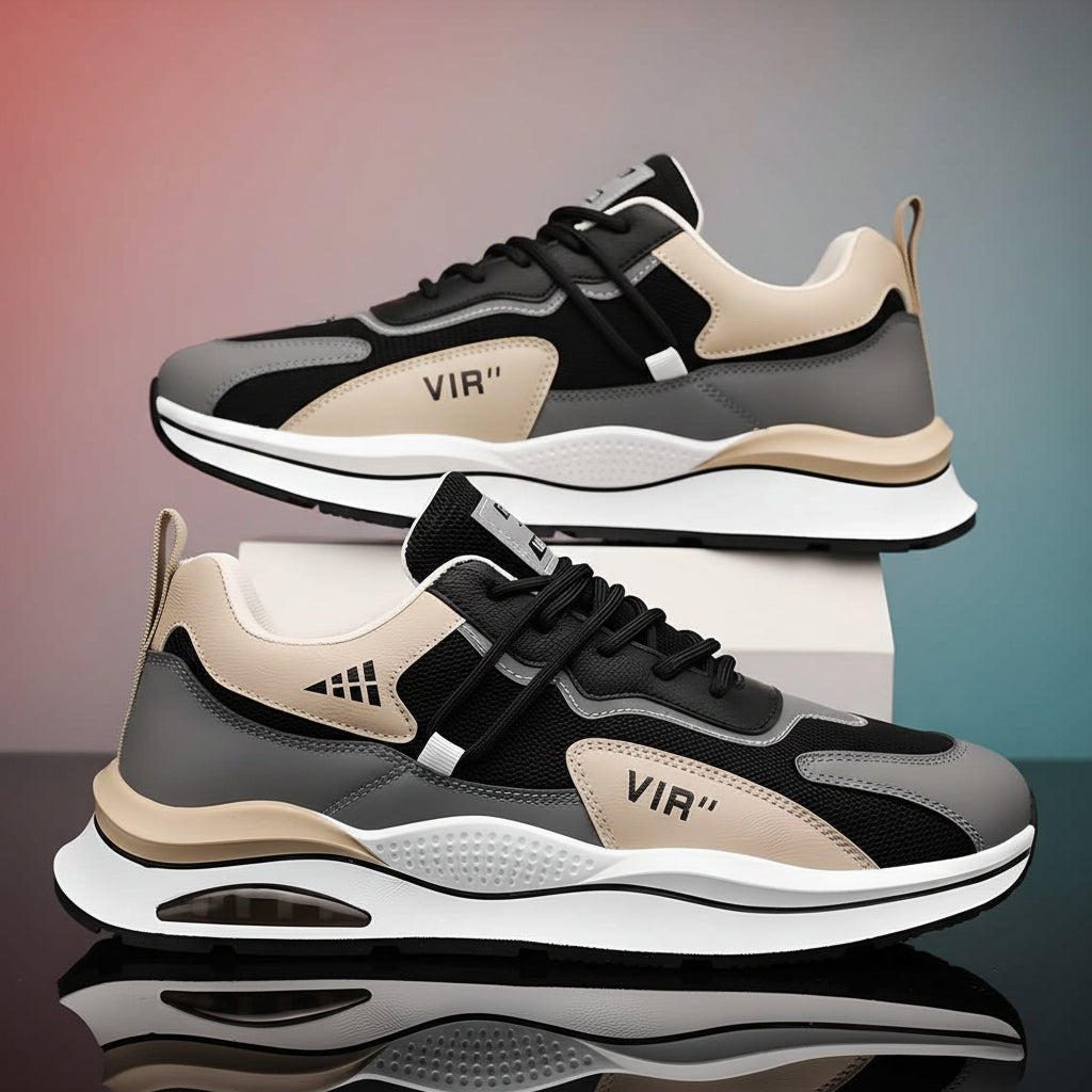 Men Stylish Lightweight Casual Shoes (Beige) – Comfortable, durable shoes with trendy design, perfect for daily wear.