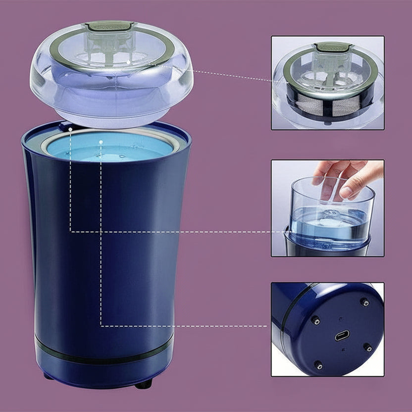 Electric Coffee Grinder with stainless steel blades for fast and efficient coffee grinding at home or office