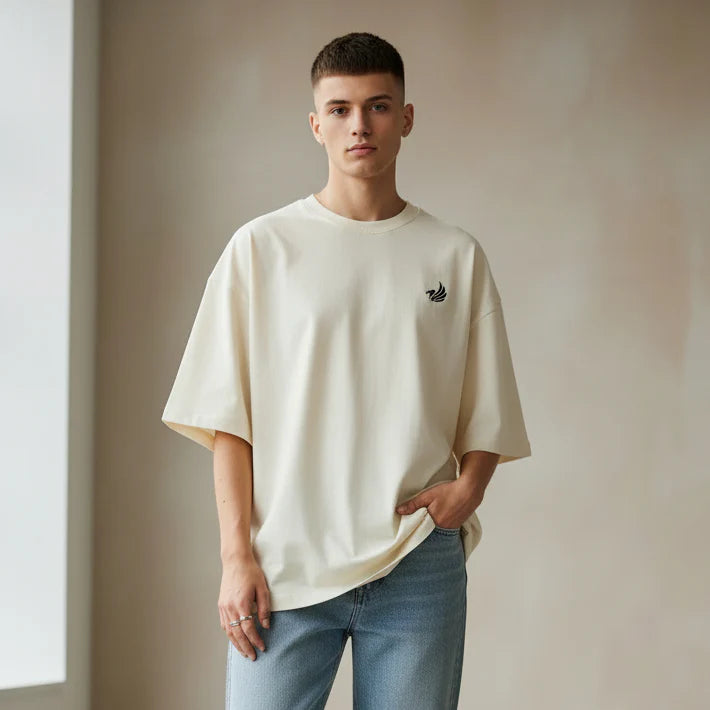 Oversized Terry-Knit Premium T-Shirt | 260 GSM Cotton-Blend Unisex Tee| neomarketshop