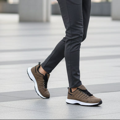 Brown Sports Shoes for Men – Stylish and comfortable sneakers with durable build, lightweight design, and performance-ready.