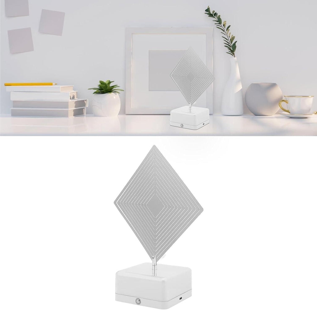 3D 360 Rotating Square Night Light | neomarketshop
