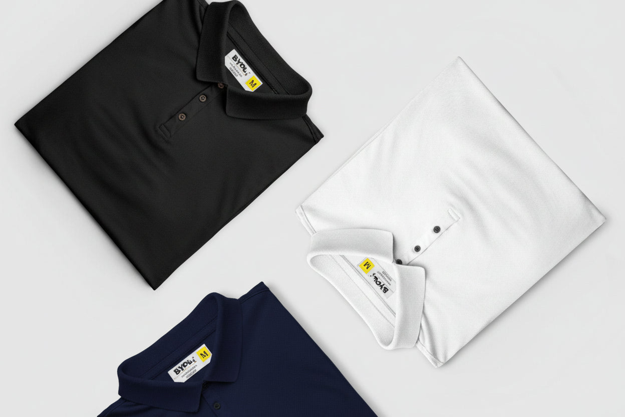 Men’s Poly Cotton Solid Polo T-Shirt – Pack of 3 | Regular Fit | neomarketshop