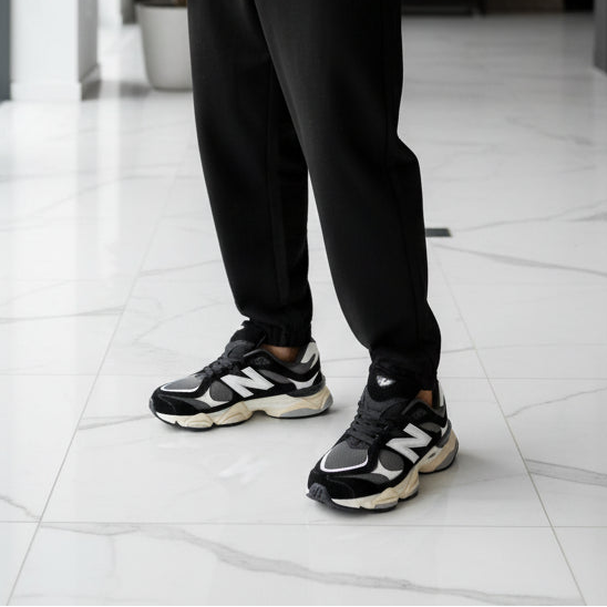 New Balance 9060 Boys Sneakers – Premium suede leather shoes with top comfort, durability, and stylish everyday wear.