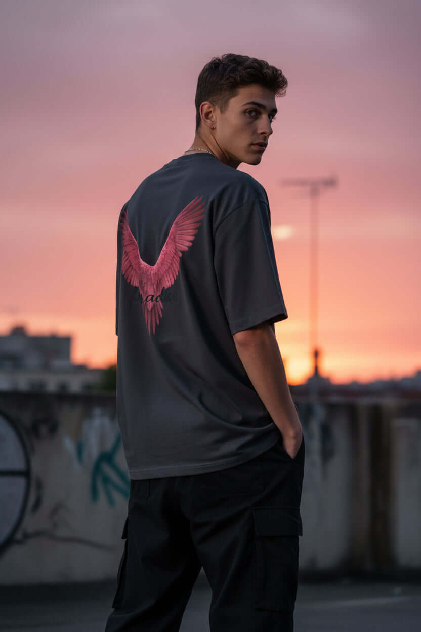 urban drift oversized t shirt for men 180 gsm cotton