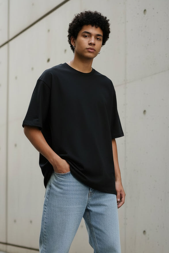 Oversized Classic T-Shirt – 100% Cotton, 240 GSM