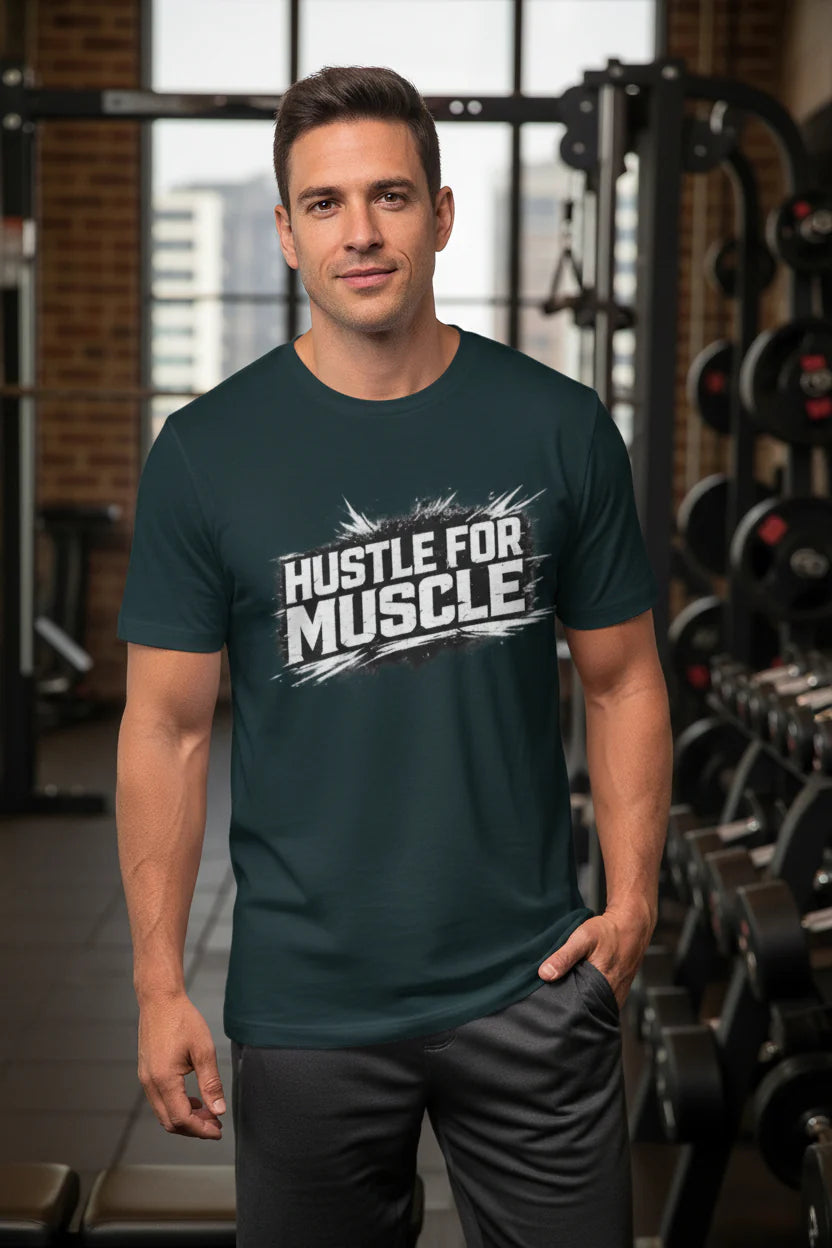 Men Classic Crew Gym T-Shirt | 100% Cotton | 180 GSM Lightweight Comfort