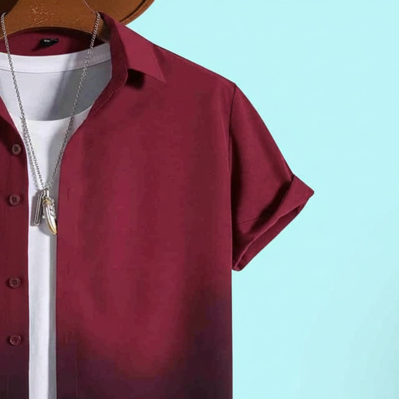 Men Regular Fit Checkered Curved Collar Casual Shirt with stylish pattern and comfortable fabric for daily and smart casual wear