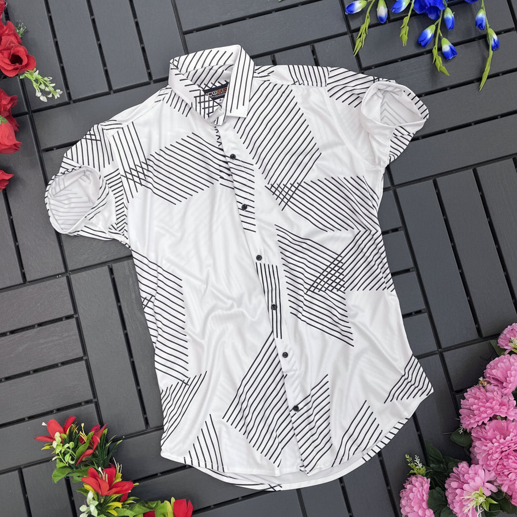 Men Regular Fit Printed Casual Shirt with stylish print and soft breathable fabric for comfortable daily and casual wear