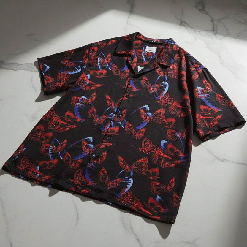 Men Regular Fit Printed Collar Casual Shirt with stylish print and soft breathable fabric for comfortable daily and smart casual wear