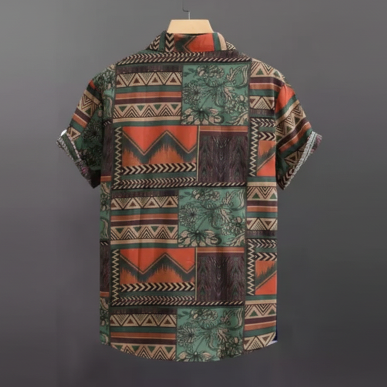 Men Regular Fit Printed Collar Casual Shirt with stylish print and soft breathable fabric for comfortable daily and smart casual wear