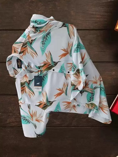 Men Regular Fit Printed Spread Collar Casual Shirt with stylish pattern and comfortable fabric for daily and smart casual wear