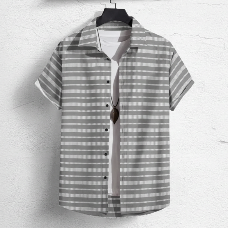 Men Regular Fit Printed Spread Collar Casual Shirt with stylish print and soft breathable fabric for daily and smart casual wear