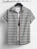 Men Regular Fit Printed Spread Collar Casual Shirt with stylish print and soft breathable fabric for daily and smart casual wear