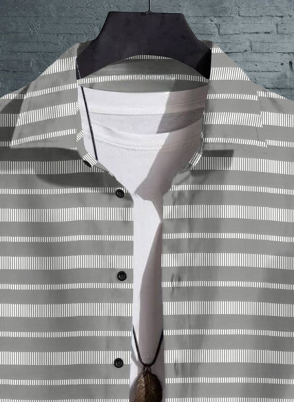 Men Regular Fit Printed Spread Collar Casual Shirt with stylish print and soft breathable fabric for daily and smart casual wear