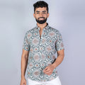 Men Regular Fit Printed Casual Shirt with modern print design and soft breathable fabric for stylish daily and casual wear