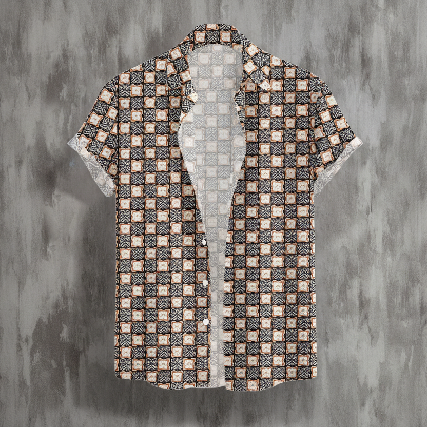 Men's Solid Slim Fit Casual Half Sleeve Shirt with modern slim fit and comfortable fabric for stylish daily and casual wear