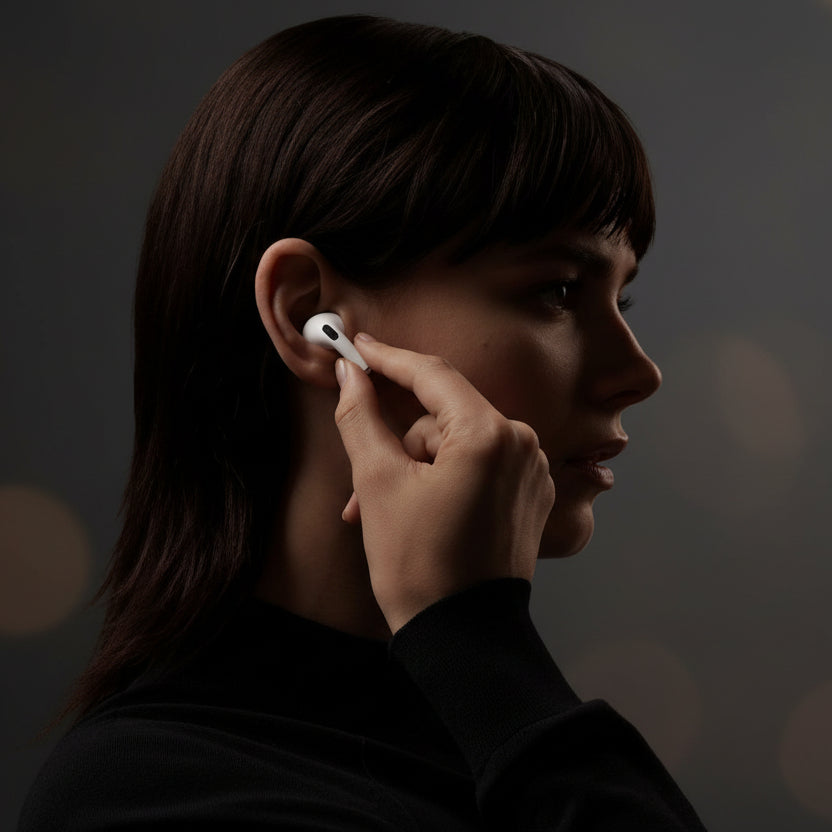 New AirPro Truly Wireless Charging Noise Cancelling Spatial Audio Earbuds Bluetooth Headset with charging case and Bluetooth connectivity