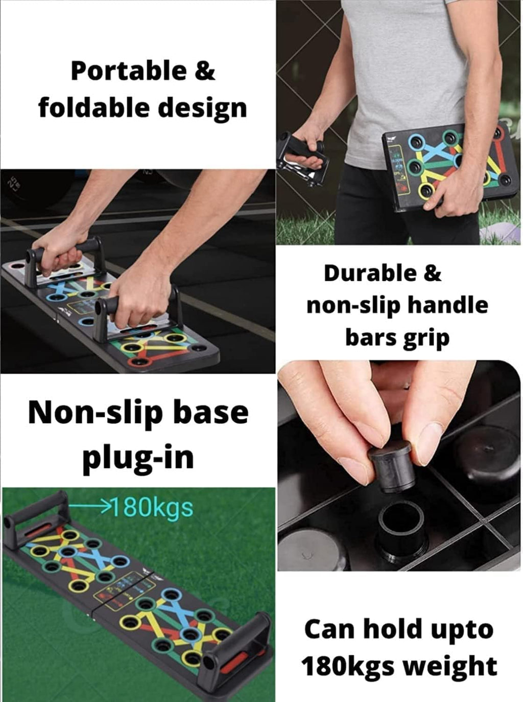 Foldable Push-Up Board for Home Gym
